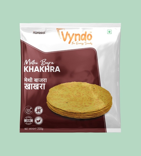 [Methi Bajra Khakhra 200gms] Methi Bajra Khakhra 200gms